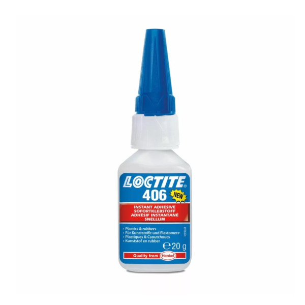 ragasztó | Loctite 406 / 20 g | NBR, szilikon, Viton, EPDM gumikhoz ragasztó | Loctite 406 / 20 g | NBR, szilikon, Viton, EPDM gumikhoz