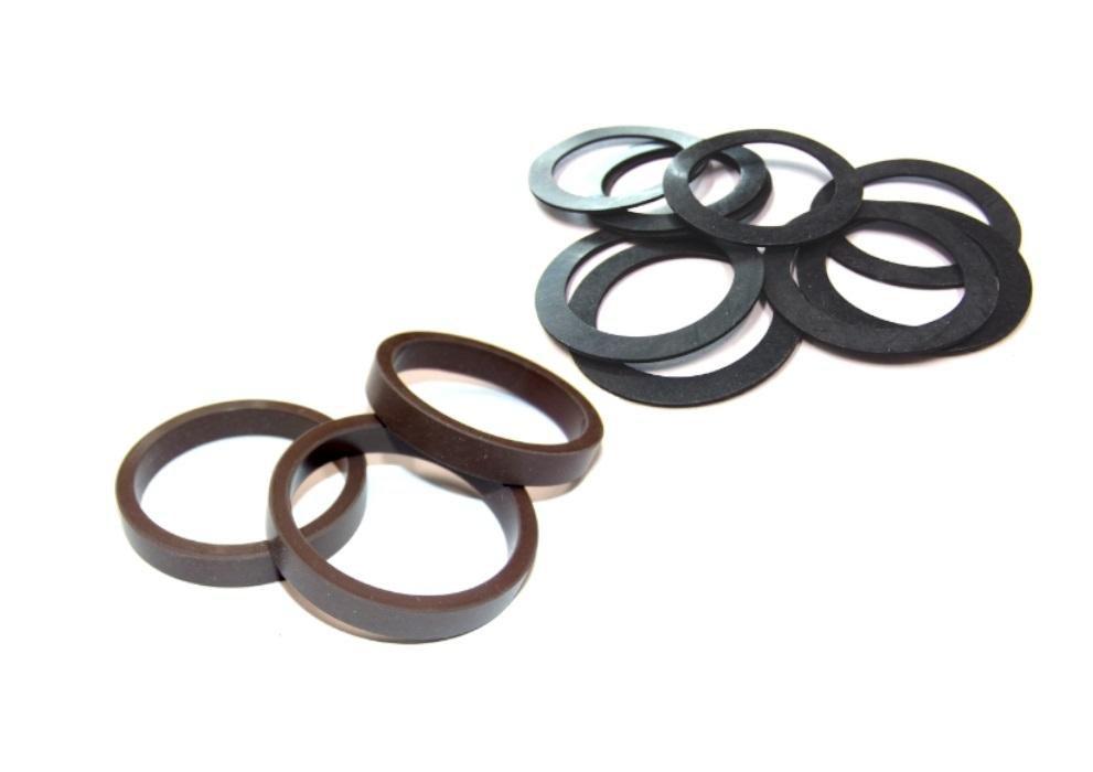 Profile ring, back ring, flat seals
